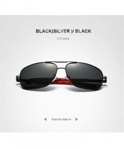 Semi-rimless Fashion Retro Biker Fishing Polarized Sunglasses for Men - Black - C218ZSKRYUD $15.79