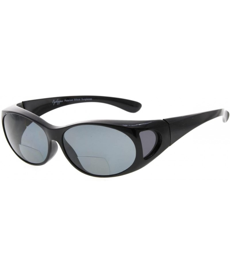 Oversized Polarized Sunglasses Polycarbonate Sunreaders - S026pgsg-black - CM188AR2D0M $12.16