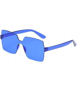 Rimless Sunglasses Oversized Rimless Transparent - P - CU194YT325X $11.29