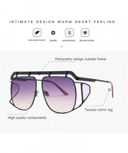 Aviator Large Frame Irregular Lens Sunglasses UV400 Sun glasses for Girl/Women 23012 - Silvergrey - CV18AGEDZGW $11.65