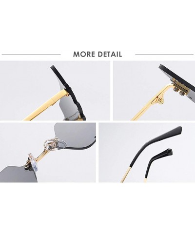 Goggle Fashion Retro Irregular Man Women Wing Shape Sunglasses Glasses Winds Shades Vintage - Black - CD190DXNXH2 $11.80