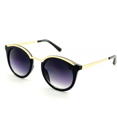 Round Sunglasses - Woman mod. LADY MARMALADE - Limited Edition PURE VINTAGE fashion round GLAMOUR - Black - CA17AZ4ZCA8 $61.72