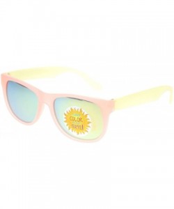 Sport Photochromic Color Changing Frame Matte Sport Horn Rim Sunglasses - Peach Yellow - C211YAXMC7D $10.78