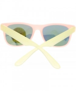 Sport Photochromic Color Changing Frame Matte Sport Horn Rim Sunglasses - Peach Yellow - C211YAXMC7D $10.78