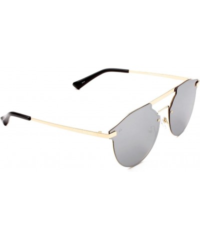 Oversized ICON Collection "The Parisian" Designer Polarized Round Sunglasses - C11893Y0UMM $28.44