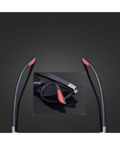 Goggle Classic Polarized Sunglasses Men Women Driving Square Frame Sun Glasses - C1black - CV18HQ2WUKE $15.82