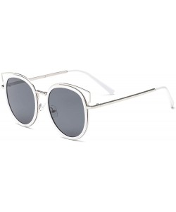 Wayfarer Blenders Sunglasses Blenders Eyewear Sunglasses Women Polarized SunglassesJH9004 - White Silver Frame Gray Lens - CG...