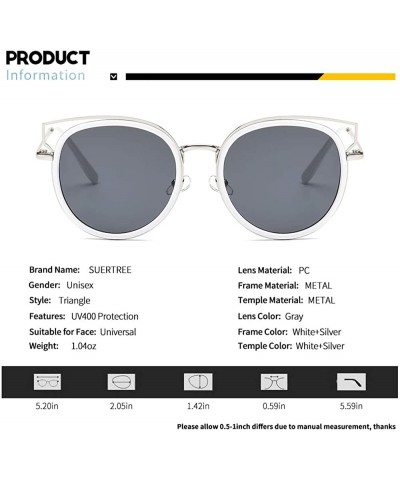 Wayfarer Blenders Sunglasses Blenders Eyewear Sunglasses Women Polarized SunglassesJH9004 - White Silver Frame Gray Lens - CG...