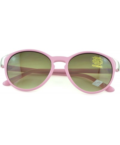 Sport Modern and Bold Womens Fashion Sunglasses with UV Protection - Pink1040 - CJ12D1KXVS5 $8.96