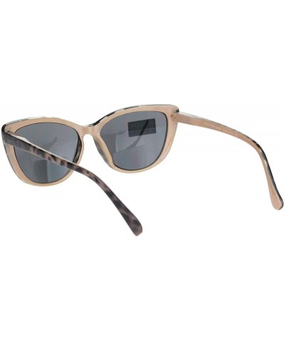 Cat Eye Womens Bi-focal Gothic Cat Eye Reading Sunglasses - Beige Tort - C718O8A3A65 $12.00