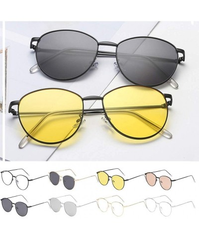 Semi-rimless Fashion Man Women Sunglasses Glasses Vintage Retro Style Fashion Oversized Design Sunglasses UV Protection - G -...