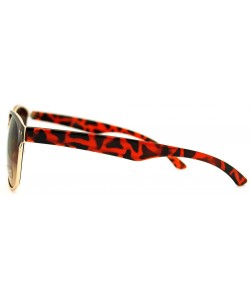 Round Round Horn Rim Sunglasses Womens Designer Fashion Shades - Tortoise - CY11FE0XOQ5 $17.86