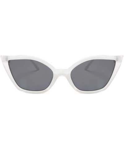 Square Glasses- Women's Fashion Vintage Cateye Frame Shades Acetate Frame UV Sunglasses - 7139e - C918RT9NLYL $10.20
