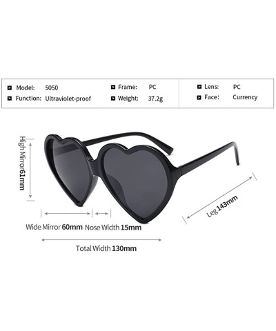 Square Sunglasses Protection REYO Heart Shaped Integrated - Yellow - CF18NW9SN4R $7.38