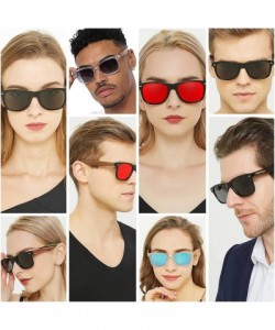 Oversized Wood Sunglasses Polarized for Men Women Uv Protection Wooden Bamboo Frame Mirrored Sun Glasses SERRA - CP18IGR92LW ...