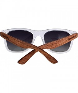 Oversized Wood Sunglasses Polarized for Men Women Uv Protection Wooden Bamboo Frame Mirrored Sun Glasses SERRA - CP18IGR92LW ...