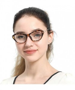 Cat Eye Womens Quality Fashion Alloy Arms Cateye Customized Reading Glasses - Tortoise - CV12MI6GODR $7.59