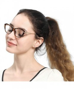 Cat Eye Womens Quality Fashion Alloy Arms Cateye Customized Reading Glasses - Tortoise - CV12MI6GODR $7.59