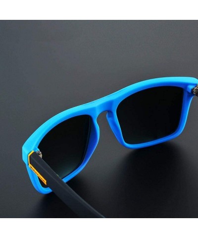 Sport Sunglasses Trend Fashion Square Frame HD Lens Polarized UV400 Outdoor Sports 3 - 1 - C918YKUG7MO $9.86