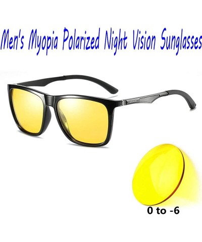 Square diopter custom myopia polarized aluminum-magnesium sunglasses- square fashion men's polarized sunglasses - CF18XDIWAMY...