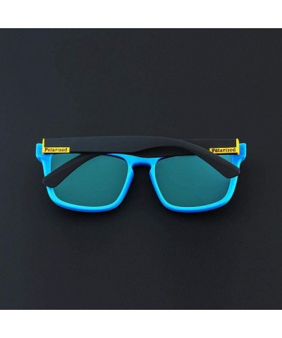 Sport Sunglasses Trend Fashion Square Frame HD Lens Polarized UV400 Outdoor Sports 3 - 1 - C918YKUG7MO $9.86