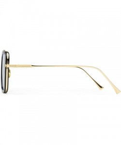 Square Tony Stark Edith Sunglasses Retro Square Eyewear Metal Frame for Men Women Sunglasses Downey Iron Man - CW192D0S0MU $1...