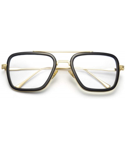 Square Tony Stark Edith Sunglasses Retro Square Eyewear Metal Frame for Men Women Sunglasses Downey Iron Man - CW192D0S0MU $1...