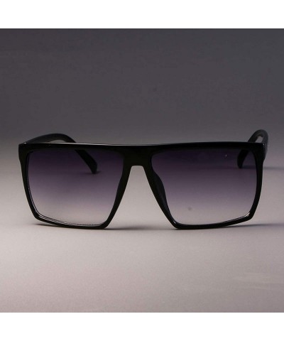 Oval Retro Square Sunglasses Steampunk Men Women Er Glasses Logo Shades UV Protection Gafas - Black Purple - CL199CK8CWX $56.49
