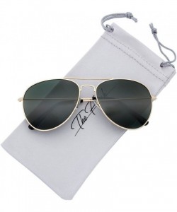 Aviator Classic Metal Frame Aviator Sunglasses - Exquisite Packaging - 1-gold - CS1922597M9 $11.32