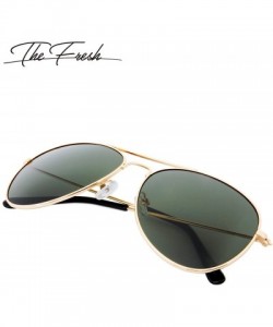 Aviator Classic Metal Frame Aviator Sunglasses - Exquisite Packaging - 1-gold - CS1922597M9 $11.32