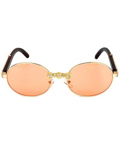 Oval Vintage Diamond Sunglasses Oval Glasses Women Small Retro Hip Hop Glasses Retro Sunglass Luxury Female Eyewear - CT18ZSE...