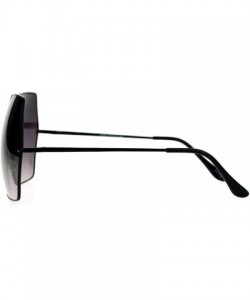 Oversized Mirrored Lens Octagon Oversize Designer Fashion Sunglasses - Black - CI12EO5NTEH $11.35