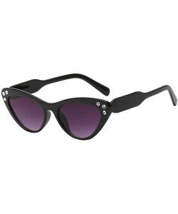 Cat Eye Women Man Fashion Classic Irregular Shape Sunglasses Retro Unisex Cat Eyes Eyewear - G - CX18TLY38T8 $7.51