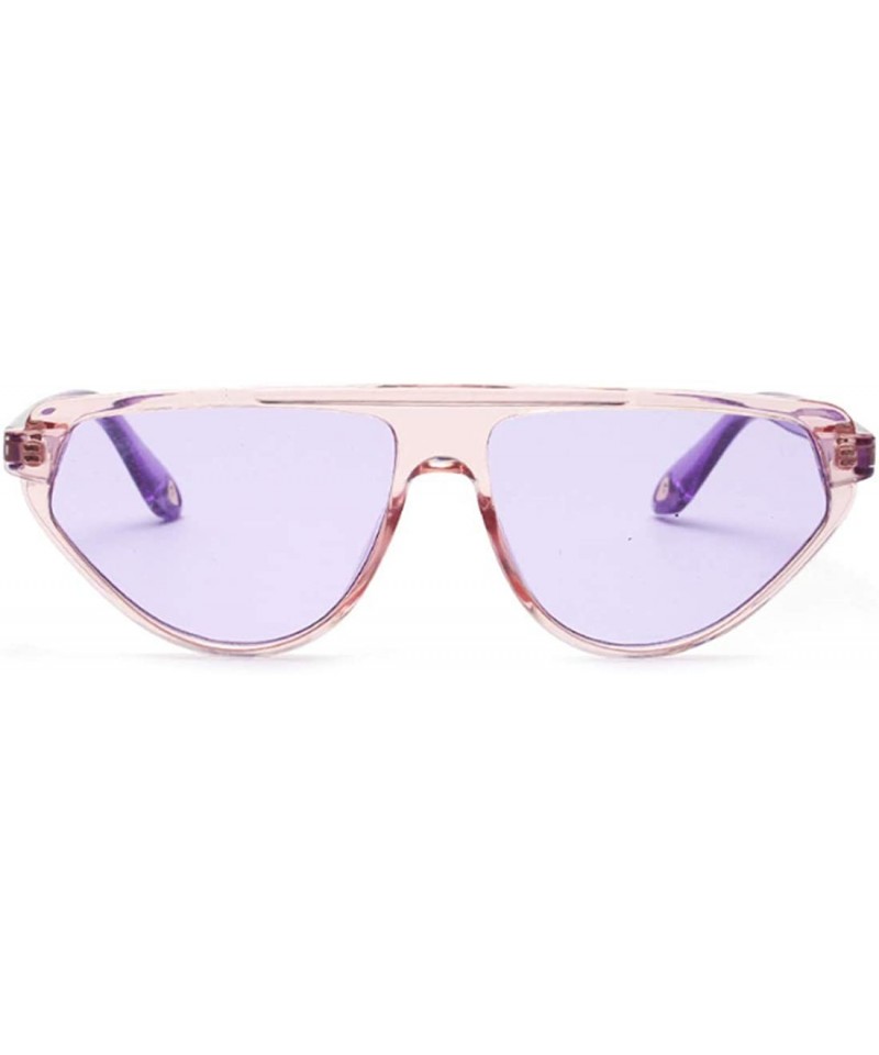 Oversized Retro Vintage Women's Cat Eye Sunglasses Plastic Frame Eyewear UV400 - Purple - CT18NC4T73U $10.51