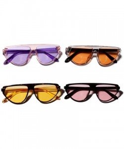 Oversized Retro Vintage Women's Cat Eye Sunglasses Plastic Frame Eyewear UV400 - Purple - CT18NC4T73U $10.51