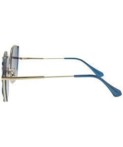 Butterfly Lola - Medium Butterfly Shaped Combination Sunglasses - Blue - CM196SC52D3 $24.10