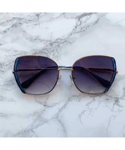 Butterfly Lola - Medium Butterfly Shaped Combination Sunglasses - Blue - CM196SC52D3 $24.10