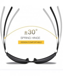 Oval Mens Polarized Sunglasses for Sports-Outdoor Driving Sunglasses Men-Metal Frame Sun Glasses Gafas De Sol Hombre - C418Y2...
