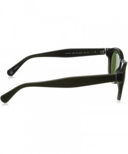 Round Men's Collin Polarized Round Sunglasses - Tank Green - C111KC6IJWZ $43.44