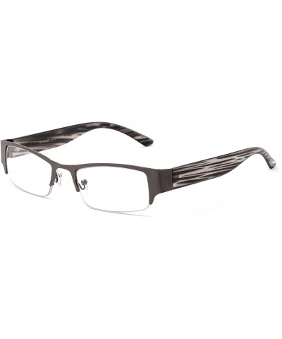 Square Premium Quality Half Frame Prescription Glasses Rx Prescription Ready Replacement Frames - CH12CAJUZB3 $12.38