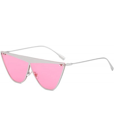 Rimless Personality Ocean Piece Sunglasses Wild Cat Eyes Sunglasses Women'S Trend Sunglasses - CB18X74MUY3 $98.14