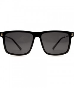 Square p585 Square Design Polarized - for Womens-Mens 100% UV PROTECTION - Black-black - CH192TCC7NE $20.63