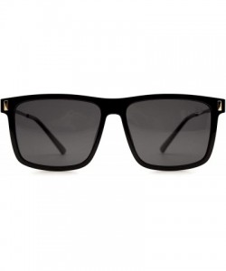 Square p585 Square Design Polarized - for Womens-Mens 100% UV PROTECTION - Black-black - CH192TCC7NE $20.63