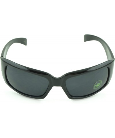 Round Gangster Sunglass Hardcore Dark Lens Sunglasses Men Women - Black-iv - CP12D1PGBU5 $15.87