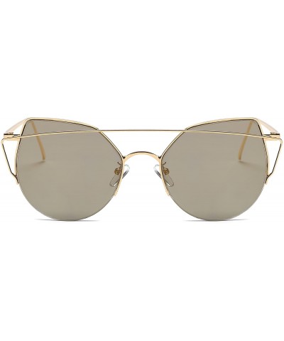 Oversized Women's 'Callie' 52mm Mirrored Lens Designer Sunglasses - C118C9UGO8O $23.59