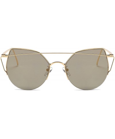 Oversized Women's 'Callie' 52mm Mirrored Lens Designer Sunglasses - C118C9UGO8O $23.59