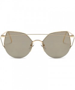 Oversized Women's 'Callie' 52mm Mirrored Lens Designer Sunglasses - C118C9UGO8O $23.59