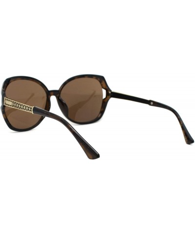 Butterfly Womens Classic 90s Exposed Lens Butterfly Plastic Sunglasses - Tortoise Brown - CQ18WS3KYGO $10.66