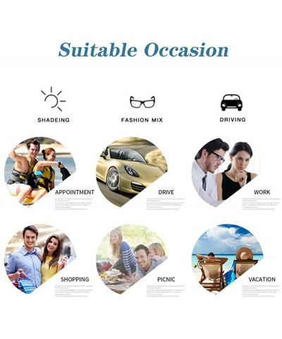 Square Vintage Square Sunglasses for Men Women Metal Frame Classic Iron Man Tony Stark Sun Glasses Gradient Flat Lens - CX18A...