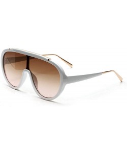 Oversized Vintage Oversized Sunglasses Luxury Glasses - White - C6194THWSUR $9.97